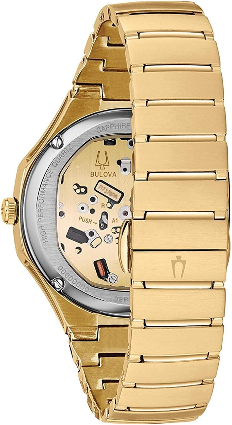 Men's Curved Quartz Stainless Steel Chronograph Watch K57671