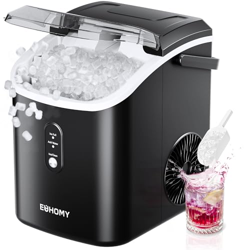 Nugget Ice Maker Countertop with Handle, Portable Sonic Ice Maker H34826