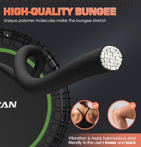 Foldable Mini Trampoline for Adults, 40/48 Inch Indoor Exercise Rebounder N9596