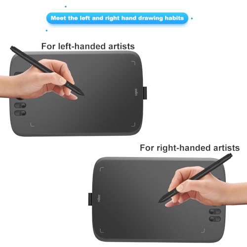 Graphics Drawing Tablet 10x6 Inch with 8 Hot Keys and Battery-Free Stylus C932935