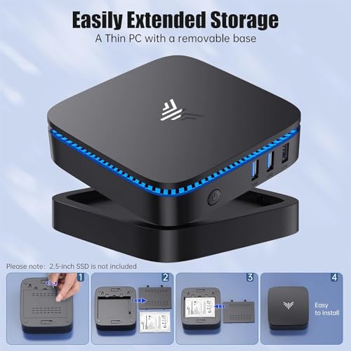 Mini PC 12th Gen N95 16GB DDR4 1TB SSD 4K UHD LAN WiFi D368