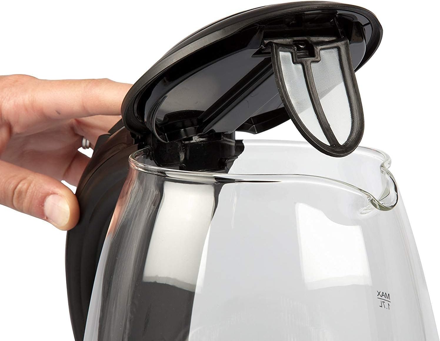 Electric Water Kettle 1.7L, Cordless with Auto Shut-Off, Black A99751