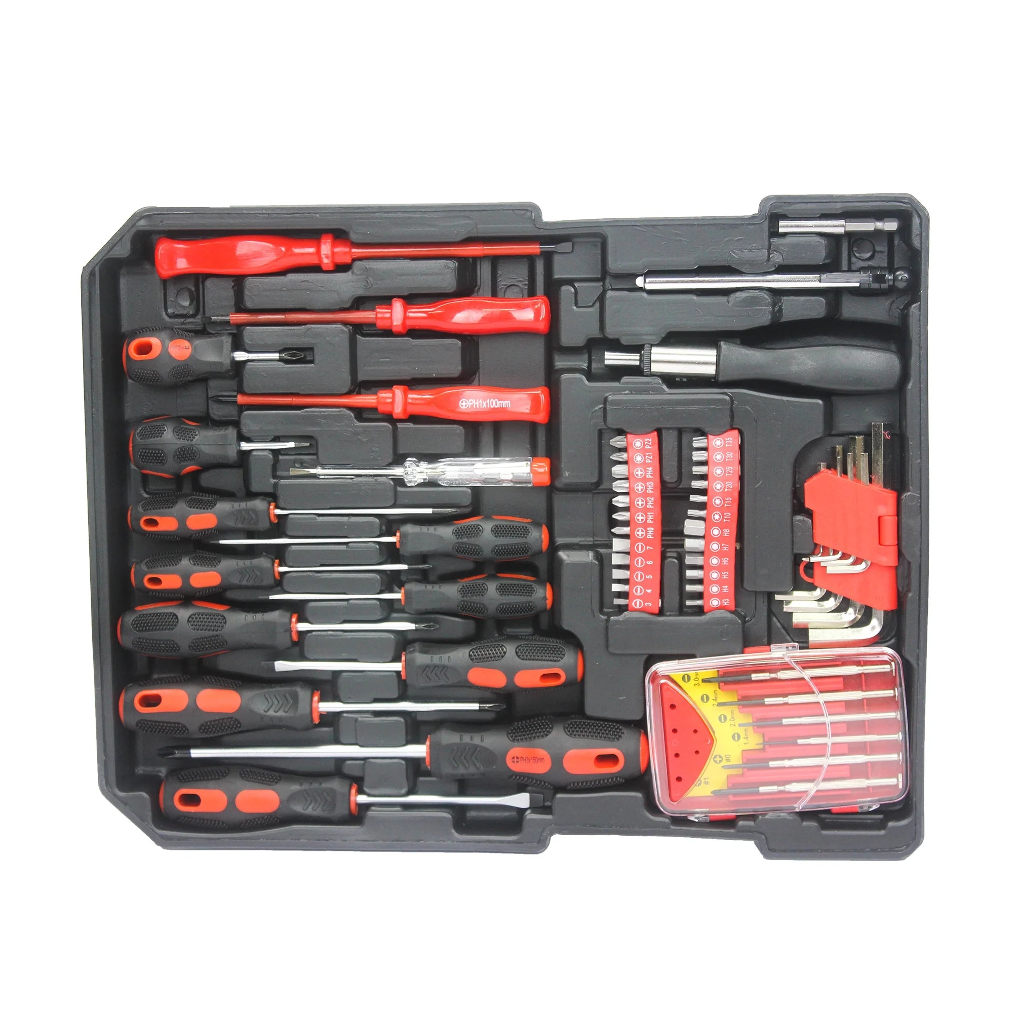 899PCS Tool Set, White Rolling Tool Box with 4 Layers, Household Hand Tool Kit O3626