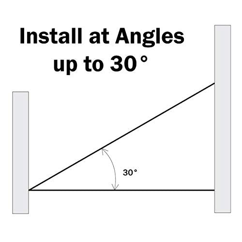 Adjustable Stairway Safety Gate for Kids and Pets, 27 to 42.5 Inches Wide, Black H919493