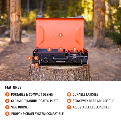 12" x 14" Camping Griddle with Side Burner I417133