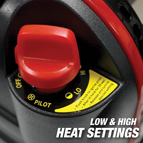 Portable Propane Radiant Heater, 4,000-9,000 BTU Indoor-Safe G8796