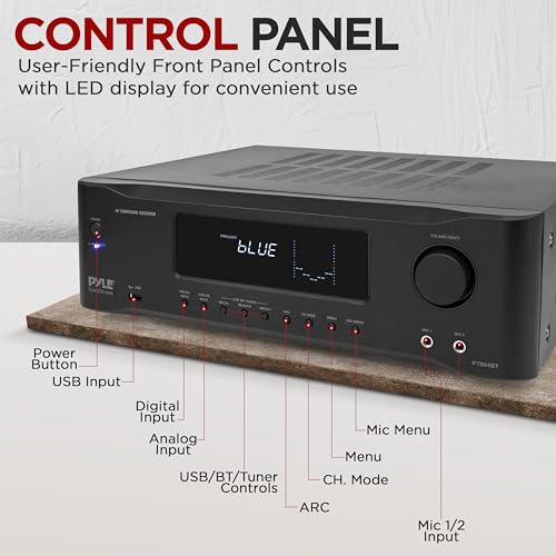 5.2-Channel Hi-Fi Bluetooth Stereo Amplifier for Home Speaker Subwoofer I575922