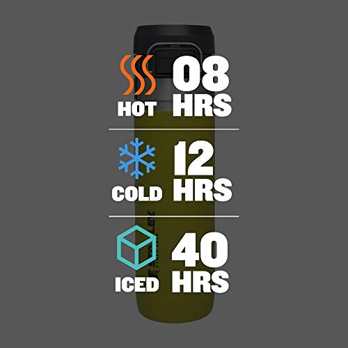 Insulated Stainless Steel Water Bottle 36 oz with Push Button Lid P799245