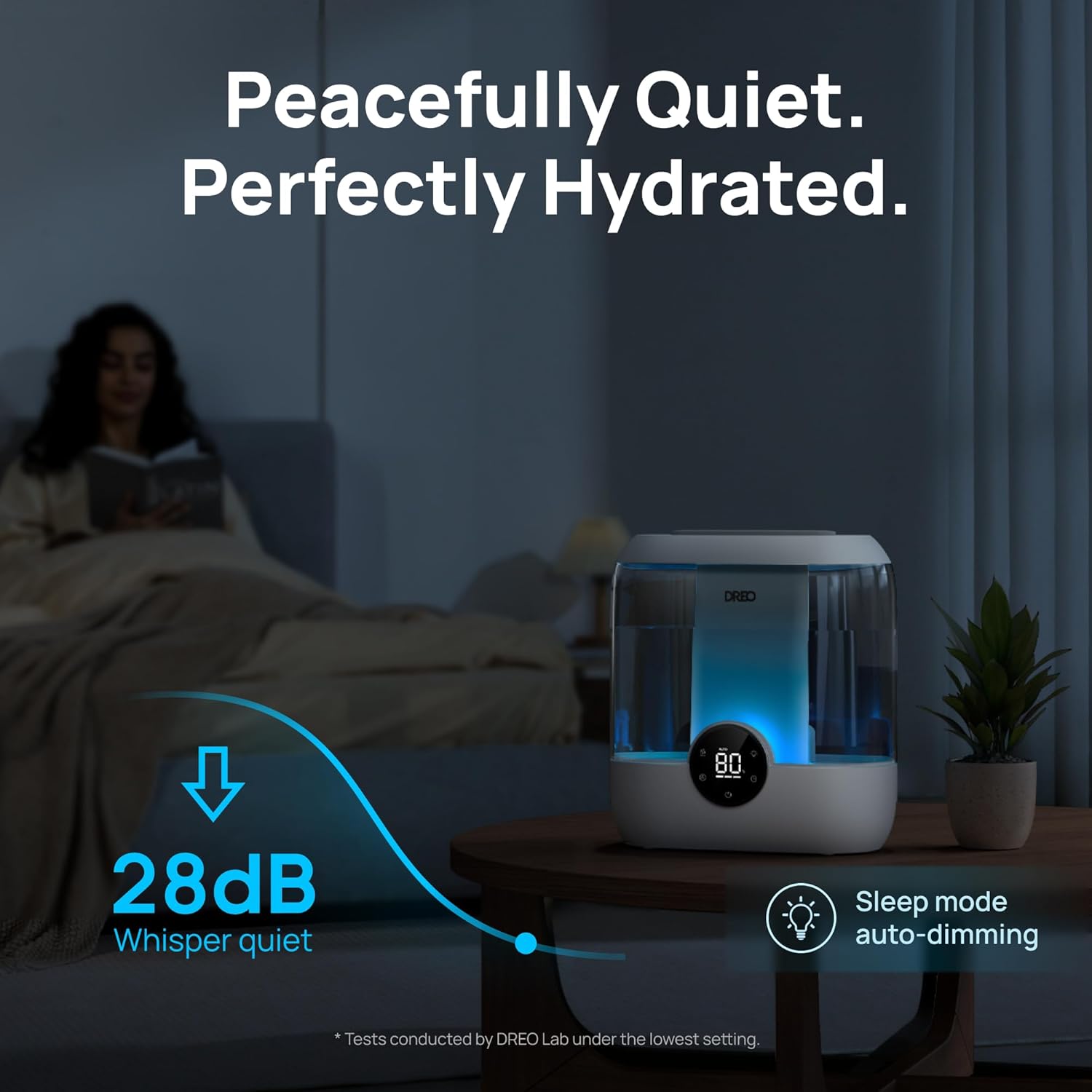 6L Ultrasonic Cool Mist Humidifier for Bedroom, 60 Hour Runtime, Gray P60507
