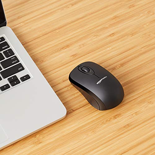 Wireless Optical Computer Mouse with USB Nano Receiver, Black P88471