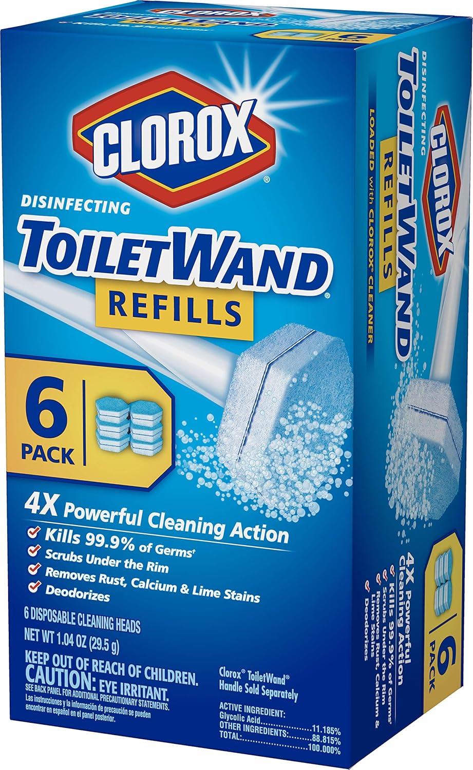 Toilet Wand Refill Heads, 6 Count L550709