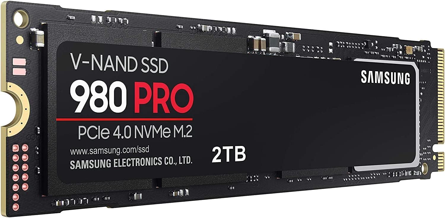 980 PRO SSD 2TB PCIe NVMe Gen 4 Gaming M.2 Internal Solid State Hard Drive Memory Card, Maximum Speed, Thermal Control, MZ-V8P2T0B
