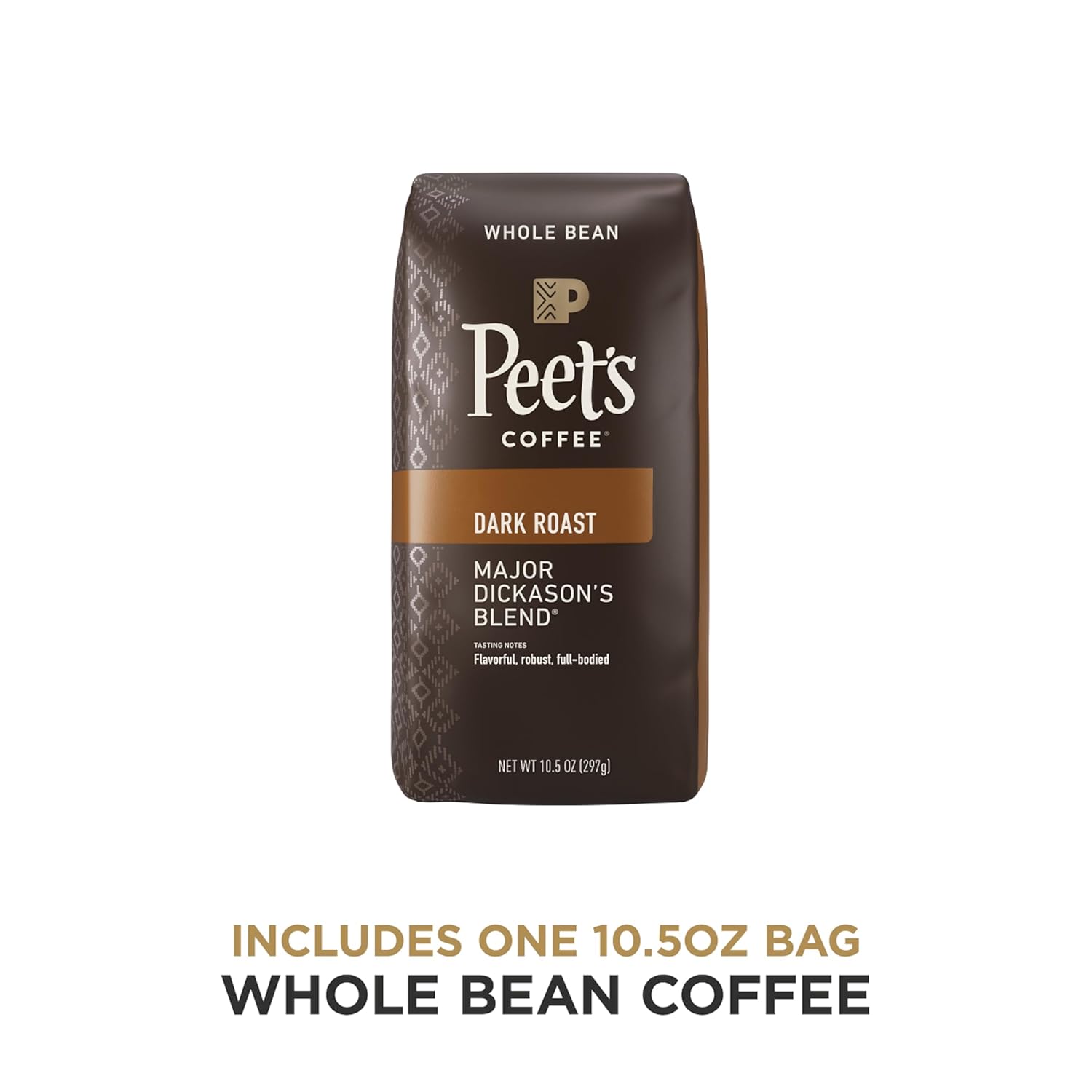 Dark Roast Whole Bean Coffee 10.5 Ounce Bag U461377
