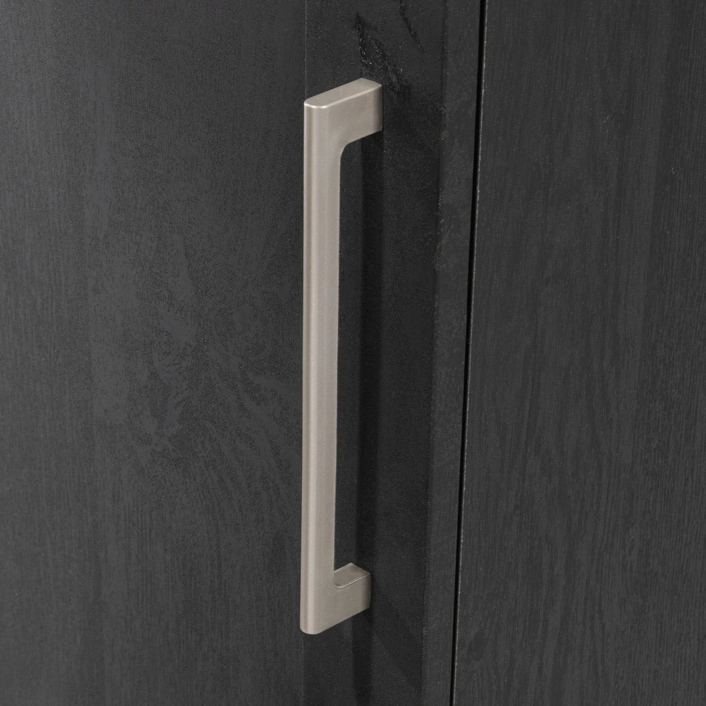 Single Door Pantry in Raven Oak Finish C275