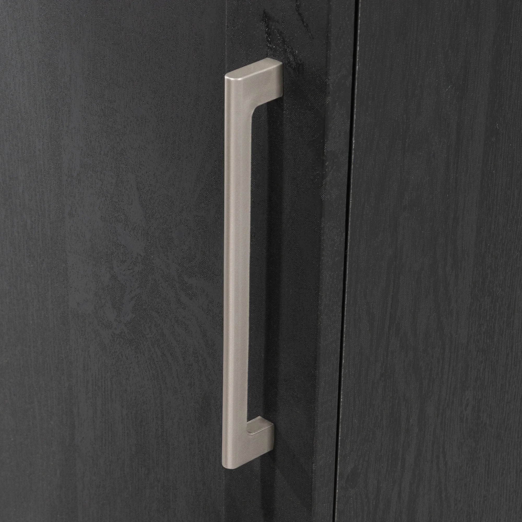 Single Door Pantry in Raven Oak Finish C275