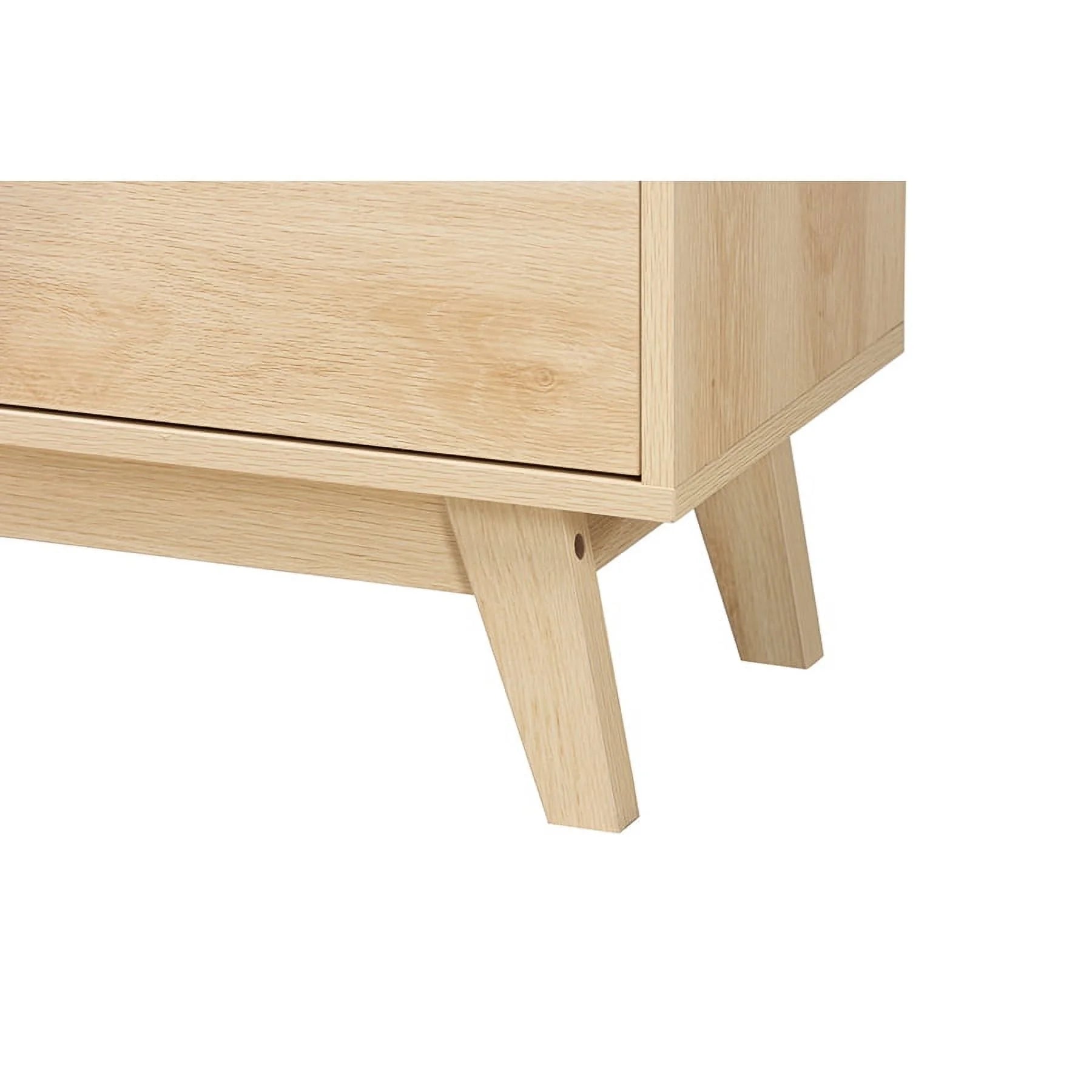 Oak Brown Wood Bookshelf T9762