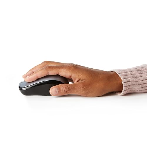Wireless Optical Computer Mouse with USB Nano Receiver, Black P88471