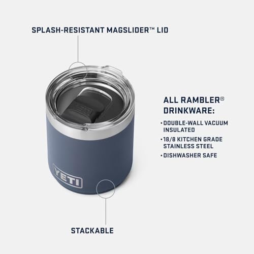 Vacuum Insulated Stainless Steel Stackable Lowball with Lid, 10 oz P764067