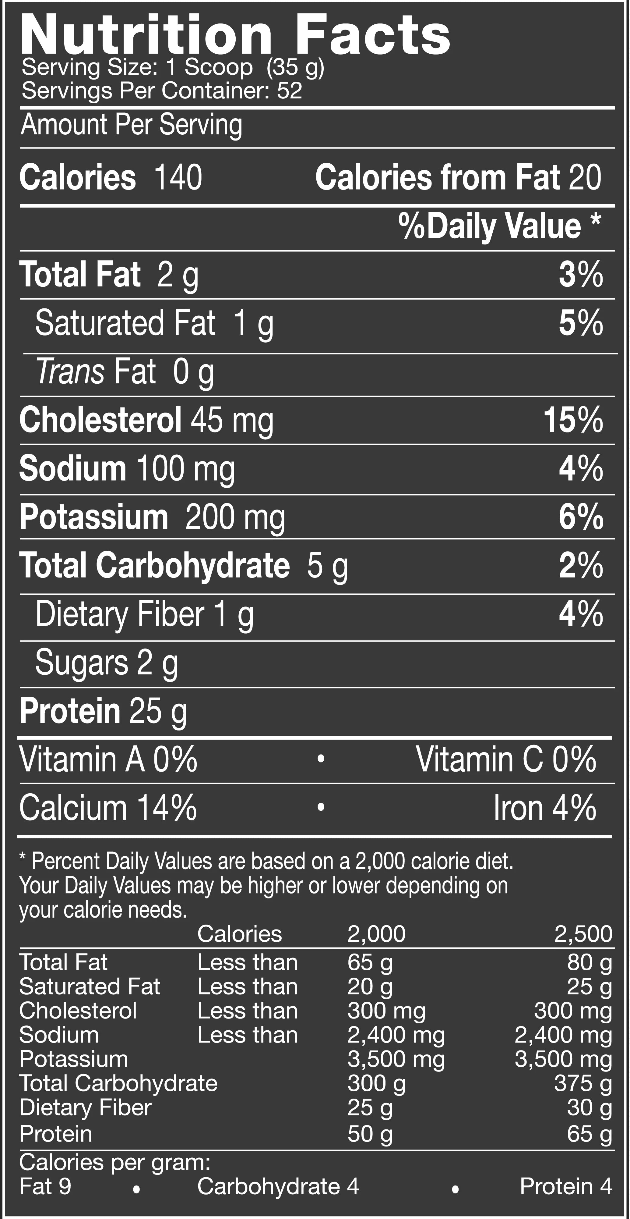 Cookies & Cream Protein Powder, 4 Lb S595554