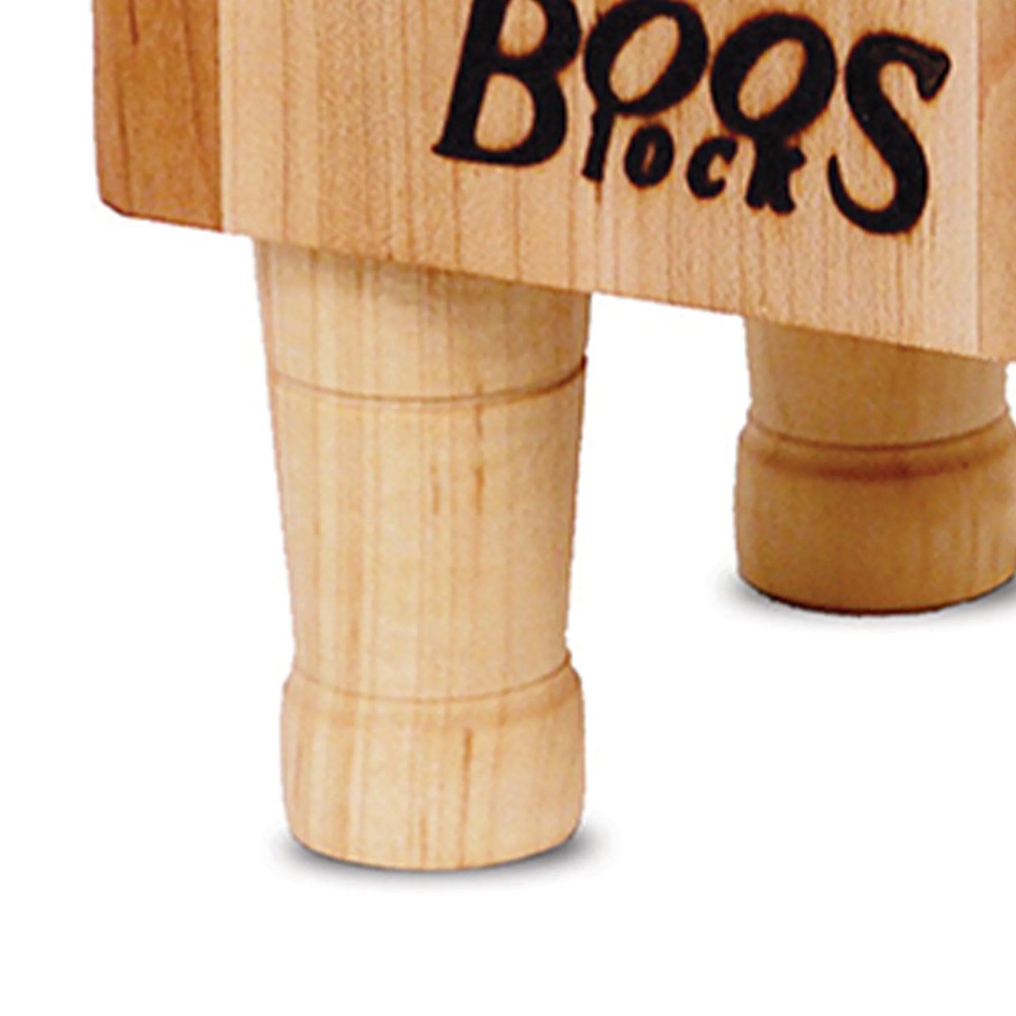 Maple Wood Cutting Board with Feet, 6 x 6 Inches Z166335