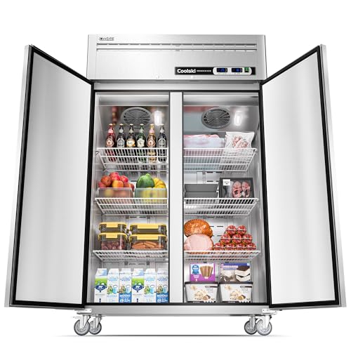 Commercial Refrigerator and Freezer Combo, 54 Cu.ft, 72" W O5990
