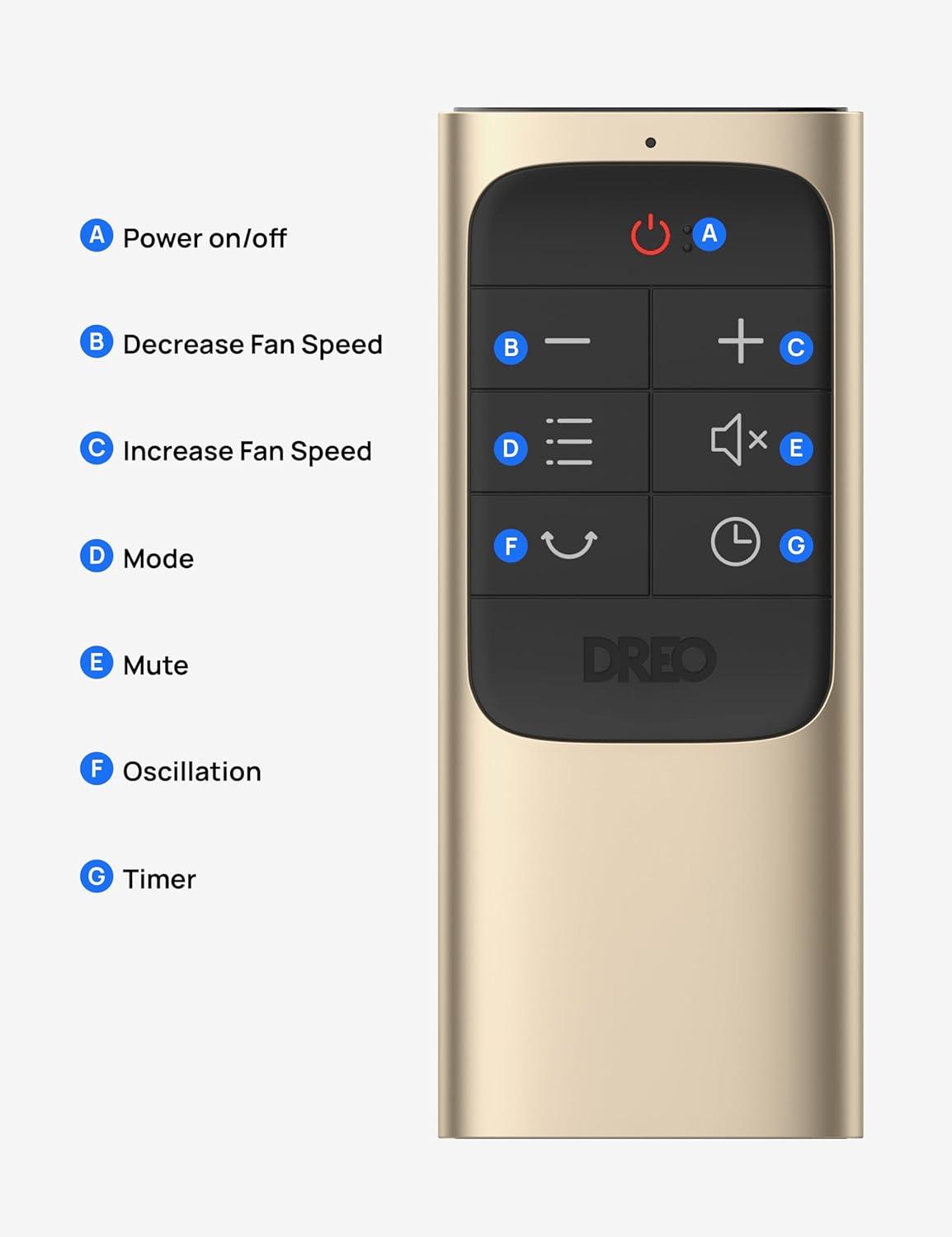 Bladeless Tower Fan with Remote Control R5712