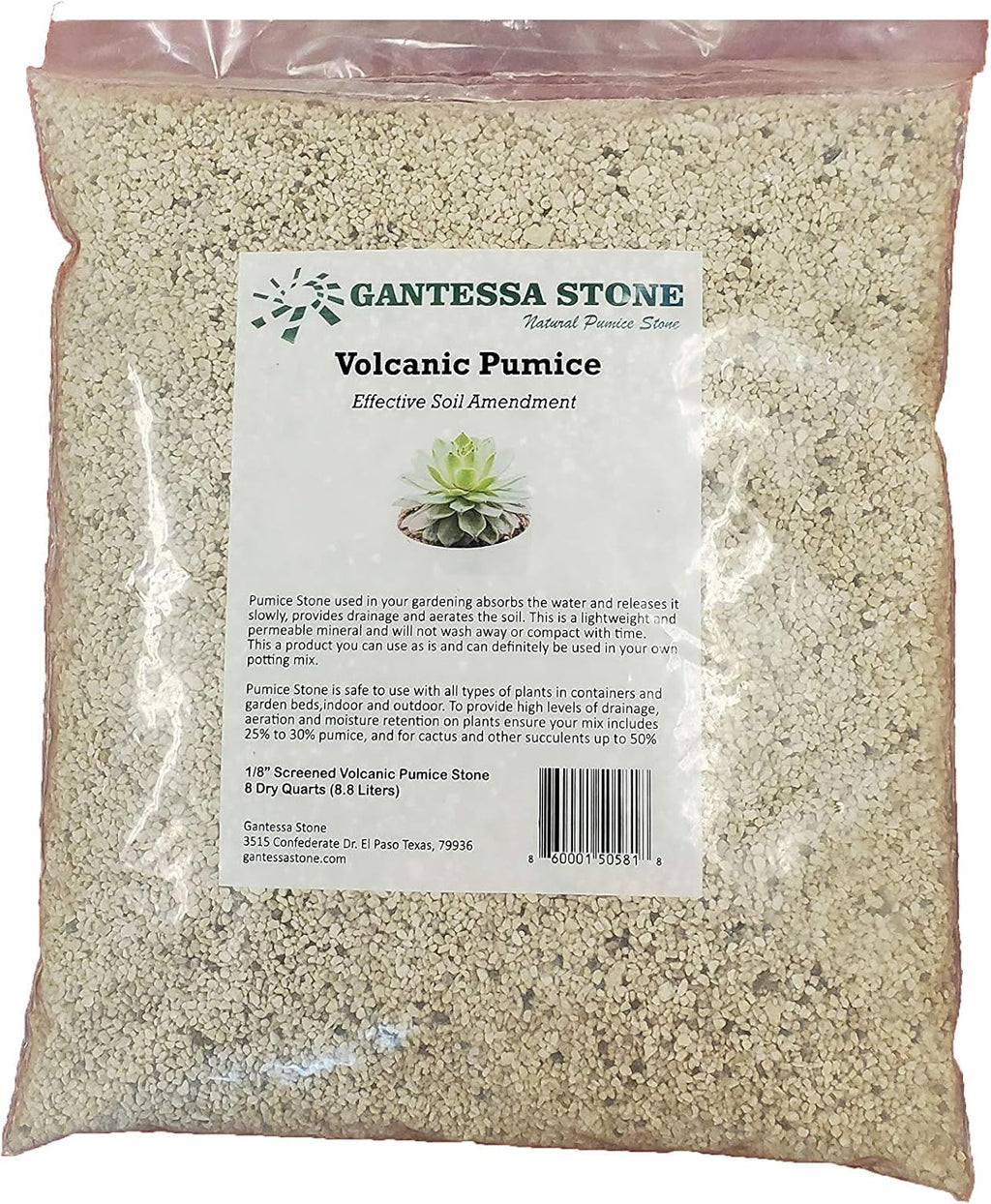 Pumice Soil Amendment, 1/8 Inch Screened, 8 Quarts Q873780