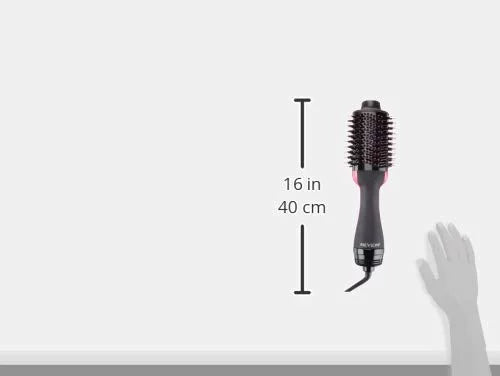 Hot Air Brush for Hair Drying and Volumizing, Black W105453