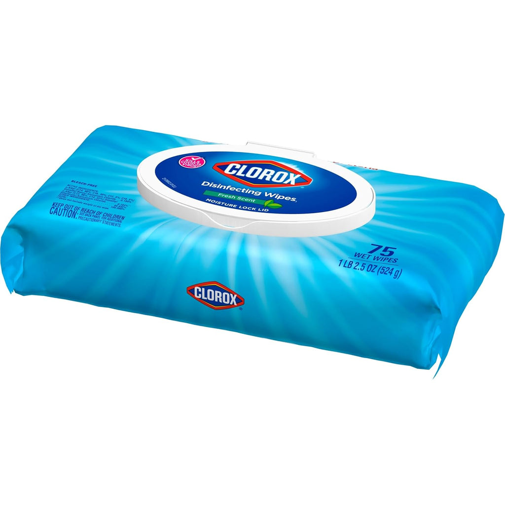 Disinfecting Wipes, Bleach Free, Fresh Scent, 75 Count R886414