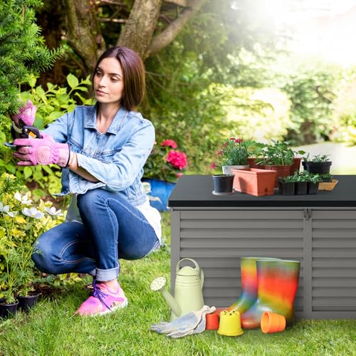 Outdoor Storage Box 130 Gallon Waterproof Lockable F5880