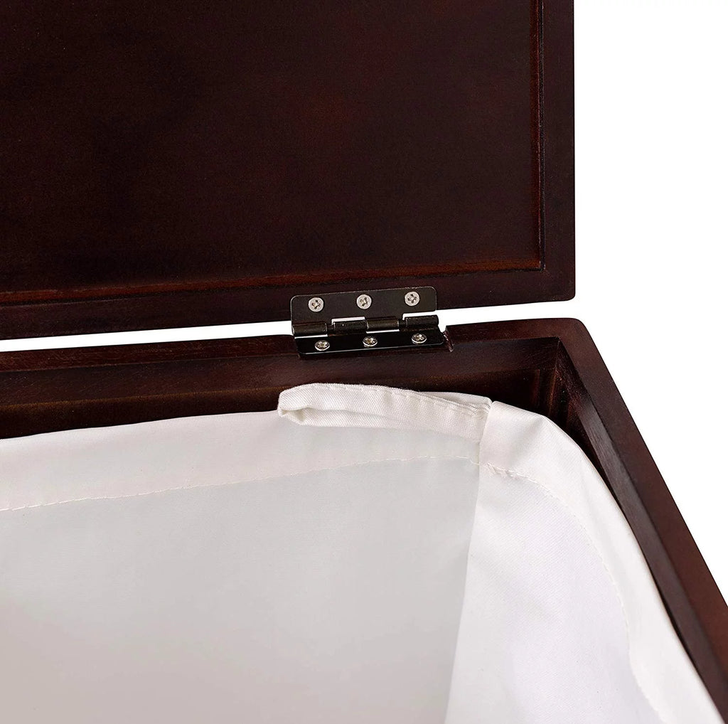 Compact Corner Laundry Hamper with Lid - Black Y850137