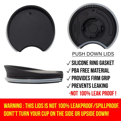 Replacement Lid for Coffee Mug & Tea Cup, Fits Ceramic Travel Mug 10oz / 12oz / 16oz F890