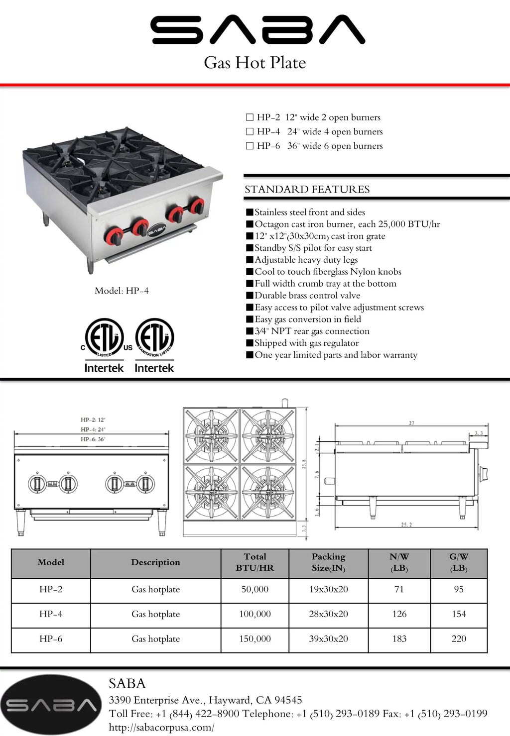 Heavy Duty Commercial 2 Burner Hot Plate X93445