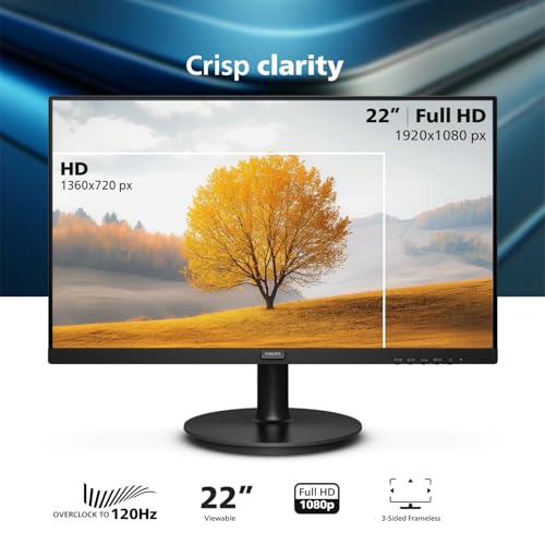 24 inch Frameless Full HD 100Hz Monitor, VESA, HDMI, VGA K197