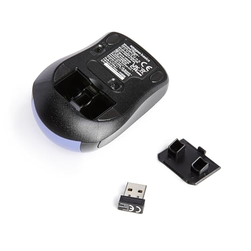 Wireless Optical Computer Mouse with USB Nano Receiver, Black P88471