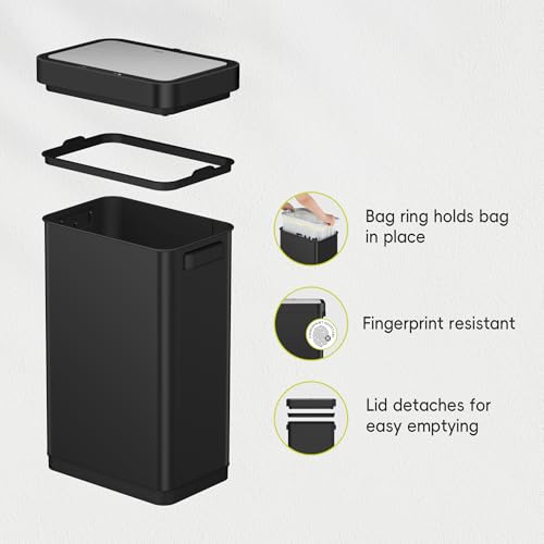 Touchless Motion Sensor Trash Can, 13.2 Gallon, Brushed Stainless Steel A497976