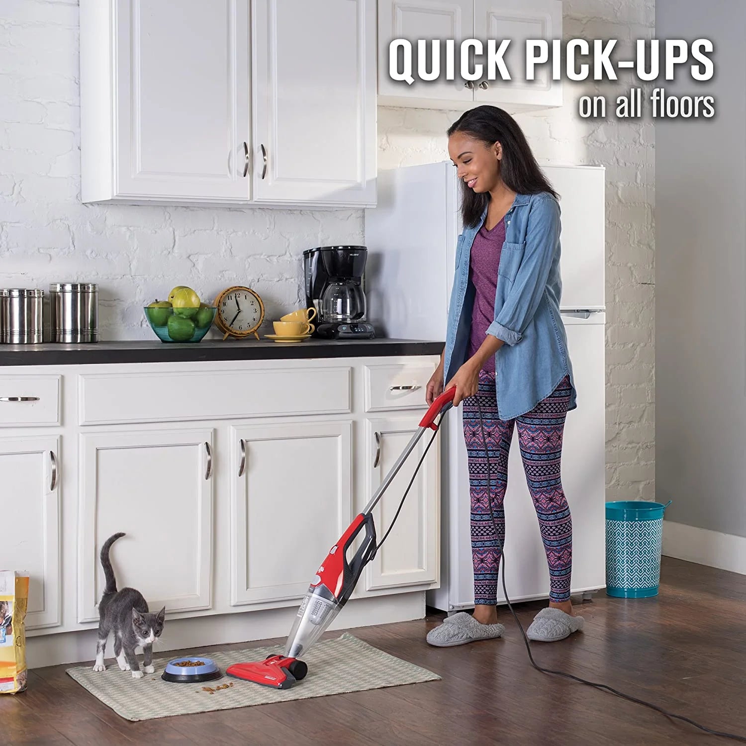 2-in-1 Corded Stick Vacuum Cleaner V196