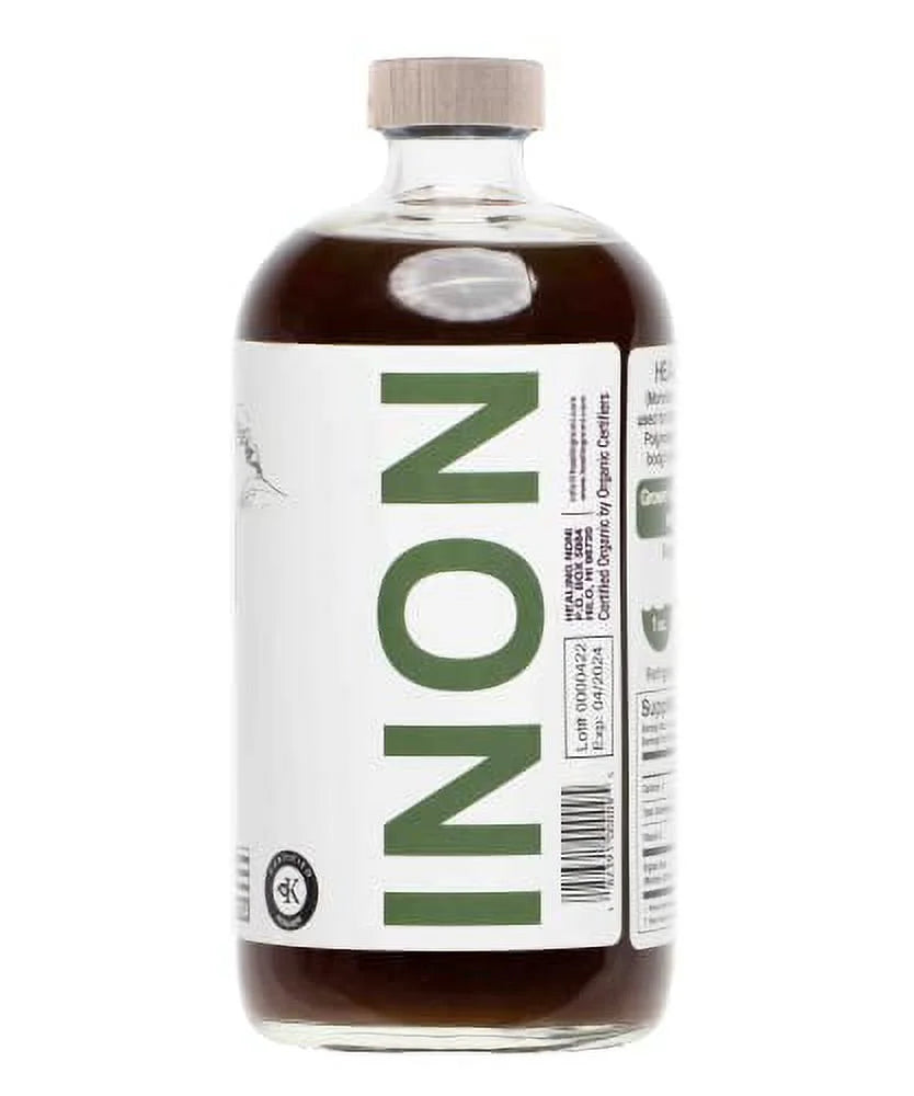 Organic Hawaiian Noni Juice - 4 Pack of 32oz Glass Bottles N347