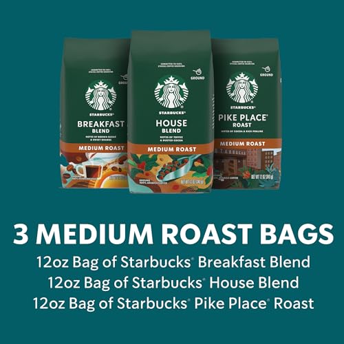 Medium Roast Ground Coffee Variety Pack, 3 bags N53045