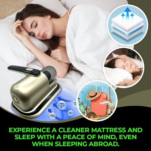Cordless Mattress Vacuum Cleaner for Deep Cleaning, Red Q46623
