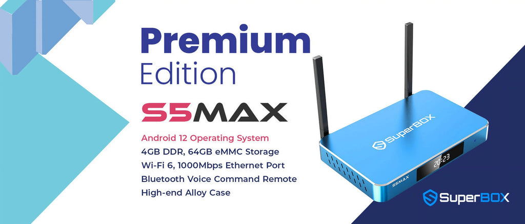 Superbox S5 Max 6k HD with mini Backlit keyboard and 64g USB flash drive S472827