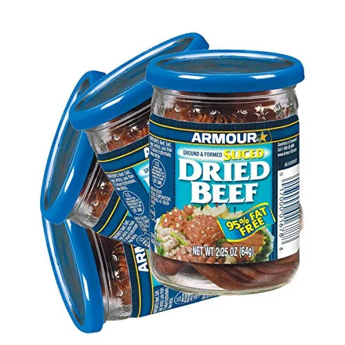 Sliced Dried Beef, Jarred Meat, 2.25 oz, 6 Count W340503