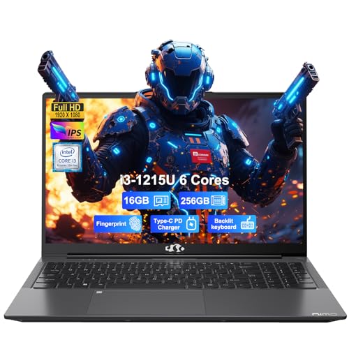 15.6" IPS FHD Laptop, Intel 6 Core i3, 8GB RAM 256GB SSD, Backlit Keyboard, Fingerprint, Wi-Fi 6, Win 11 P765767