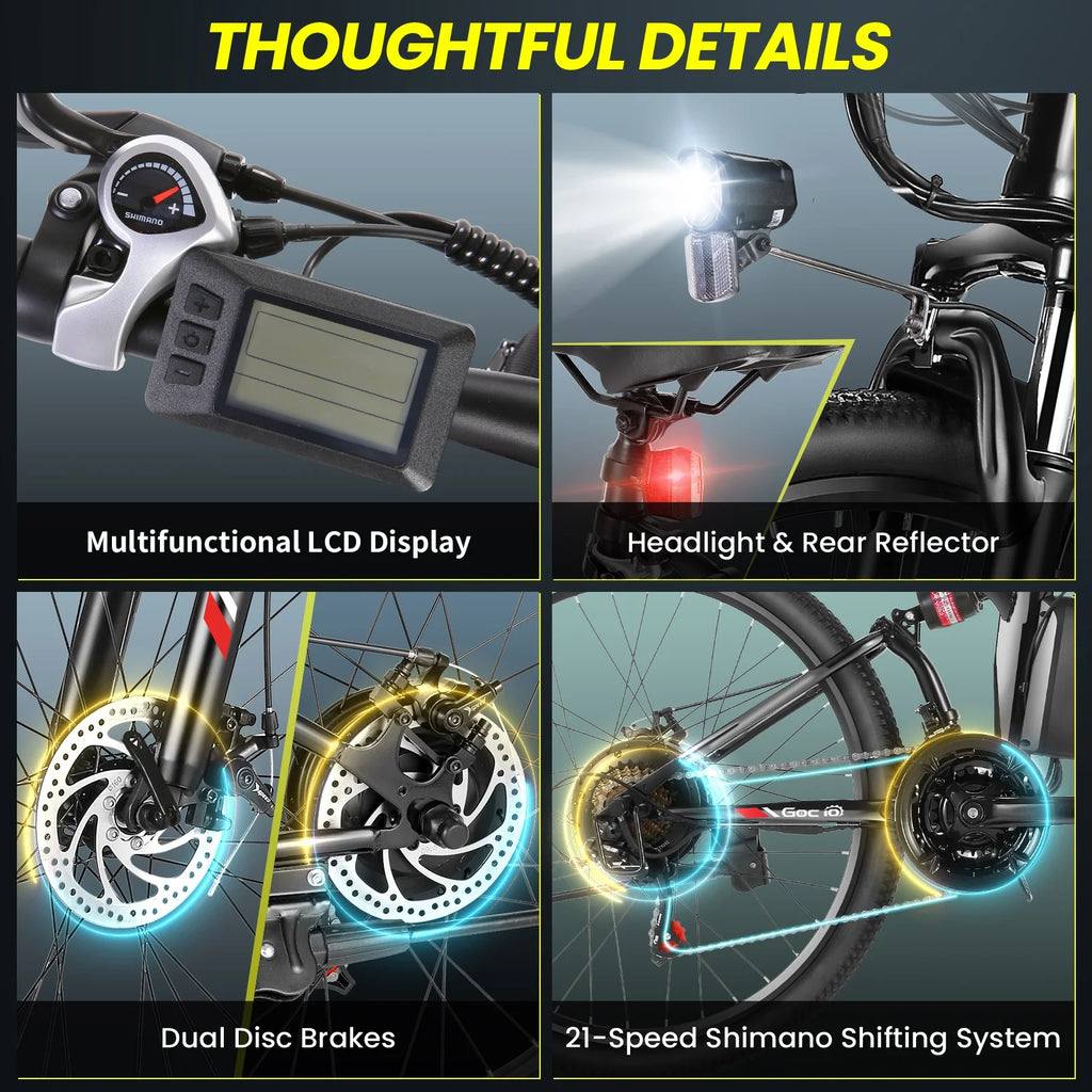 Foldable Electric Bike 500W 26 Inch Full Suspension for Adults F997251