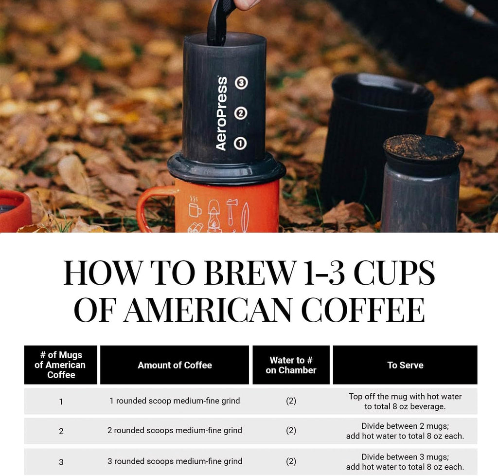 Travel Coffee Press Kit - 3-in-1 Portable Coffee Maker for Camping J576284