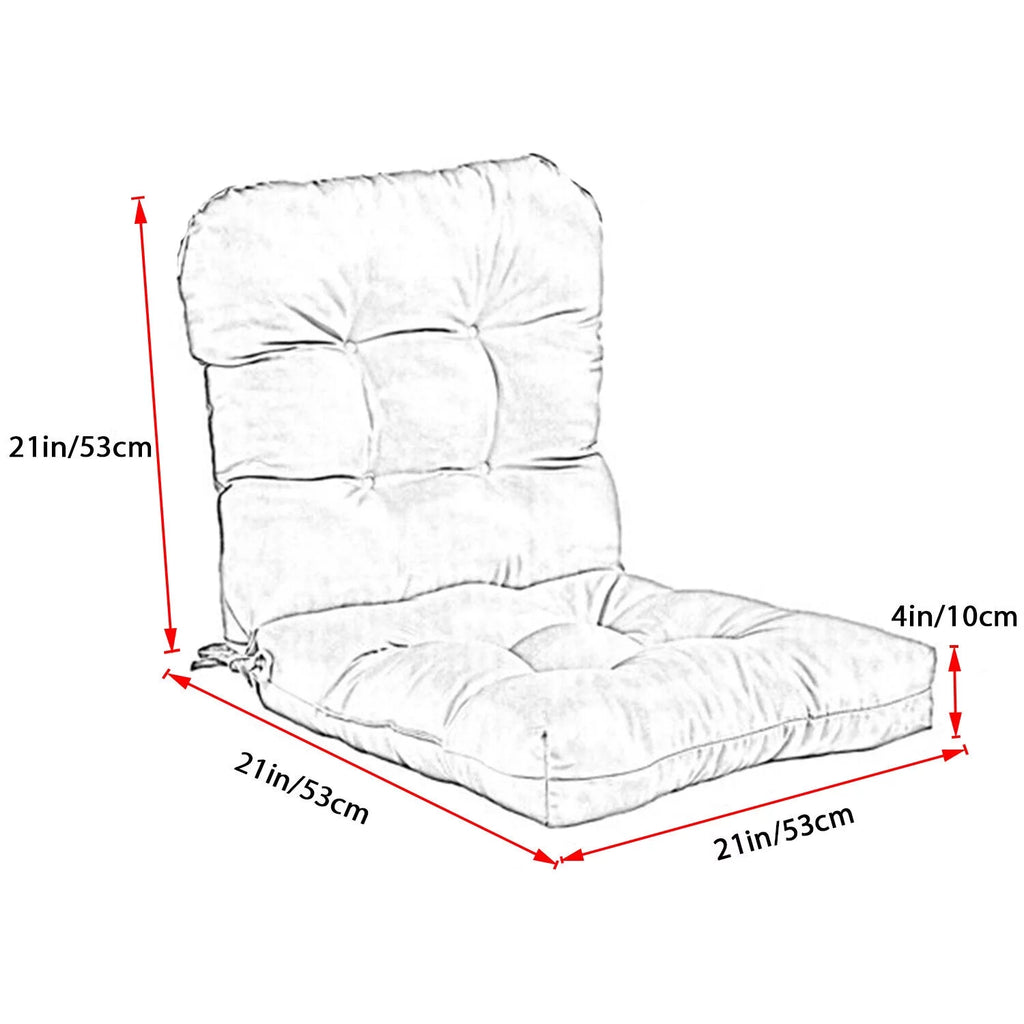 Outdoor Patio Chair Cushion Seat Pad, All Weather Replacement, Light Brown S888006