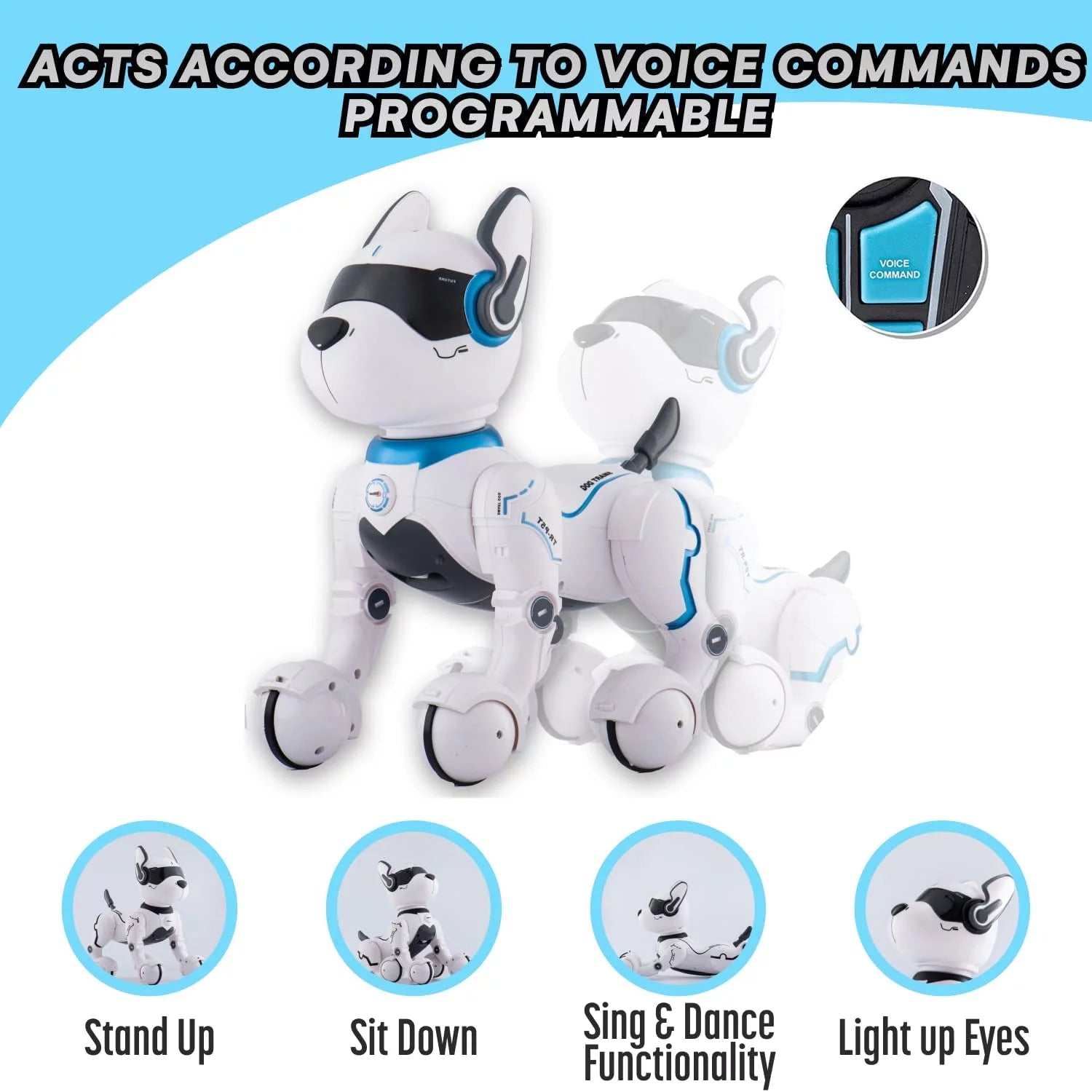 Remote-Controlled Robot Dog Toy for Kids R11537