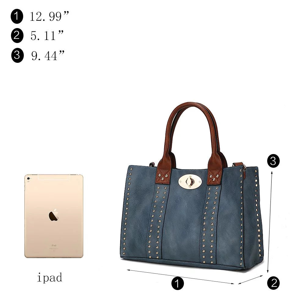 Women's Satchel Handbag with Pouch and Coin Purse Set, 3-Piece G532735