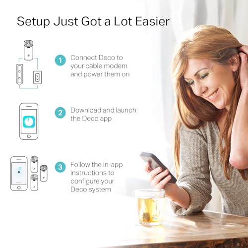 Mesh WiFi System 3-pack, 5500 sq ft Coverage, Gigabit Ports F56237