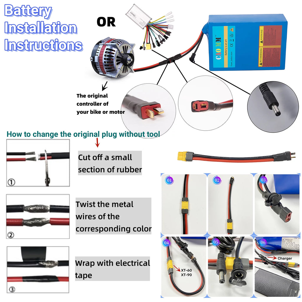 48V 14Ah Lithium Ebike Battery with 5A Charger L3107